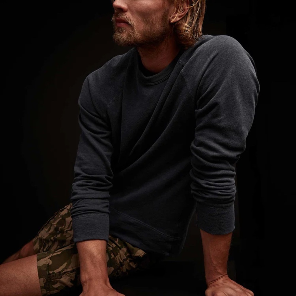 James Perse Mens Vintage French Terry Sweatshirt